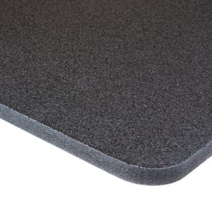 Dark-coloured medium-density foam